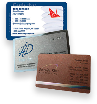 Collage of business cards