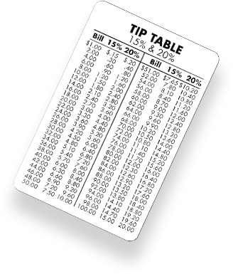 Calendar and Tip Card