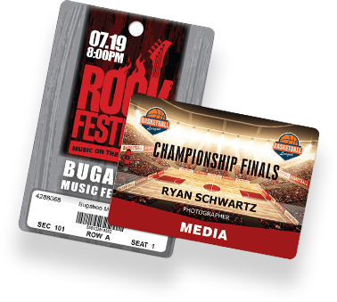 Collage of credential and pass cards